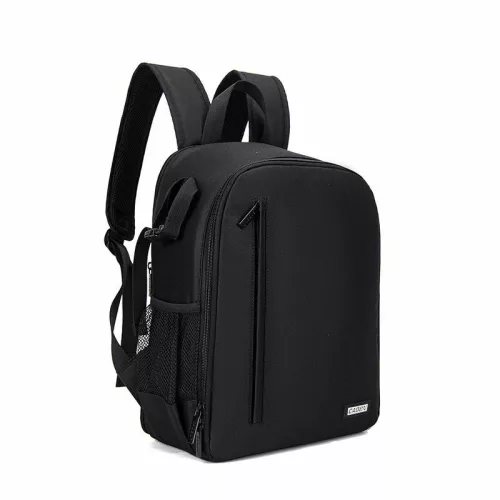 CaDen D6-4L fotós hátizsák - 35L vízálló kamera táska (fekete)