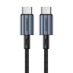 Choetech USB-C - USB-C PD60W fekete nylon kábel - 1.2m