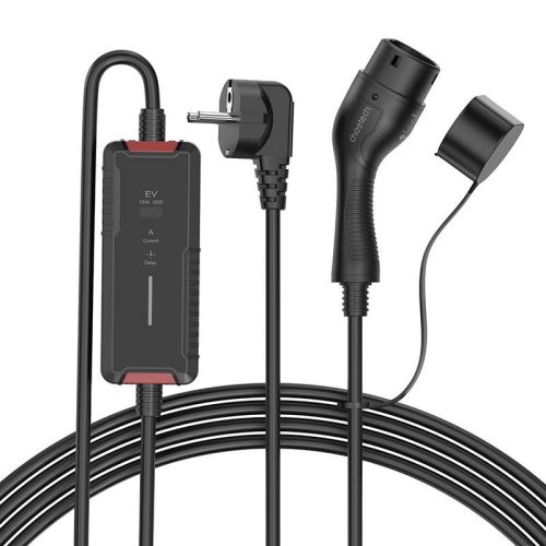 Choetech elektromos jármű töltő Type-2 ACG16 3,5 kW LCD kijelzővel (fekete)