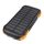 Choetech B659 Solar Power Bank 2x USB 10000mAh Qi 5W (fekete-narancs)