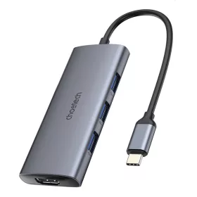 Choetech 7in1 USB-C Adapter (Ezüst) (HUB-M19)