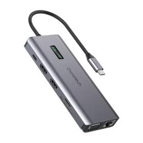   Choetech 12in1 USB-C Adapter HDMI, VGA, SD, /AUX Csatlakozó (HUB-M26)