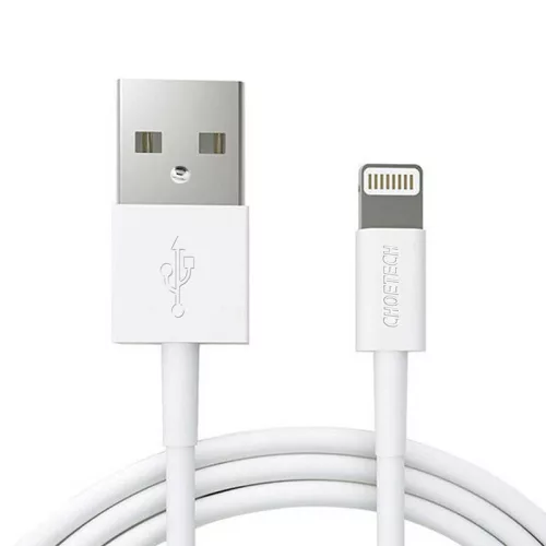 Choetech MFi tanúsítványos 1.2m (Fehér) USB-Lightning Kábel (IP0026 WH)