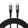 Choetech USB-C - Lightning 1,2M Kábel - Fekete