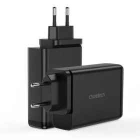   Choetech töltő GaN 140W 4 ports (2x USB C, 2x USB) (fekete)