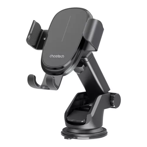 Choetech 15W (Fekete) Gravity Autós Tartó Vezeték Nélküli Töltővel (T203-F)