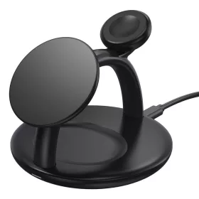   Choetech 3in1 Mágneses Vezeték Nélküli Töltőállomás iPhone, AirPods És Apple Watch Készülékekhez (T587)