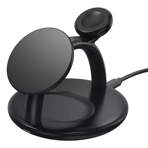 Choetech 3in1 Mágneses Vezeték Nélküli Töltőállomás iPhone, AirPods És Apple Watch Készülékekhez (T587)