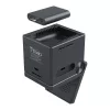 Choetech 3in1 15W Vezeték Nélküli Töltő (Fekete) (T632-F)