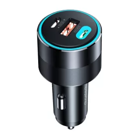 Choetech 130W Autós Töltő 2x USB-C És 1x USB-A (TC0011)