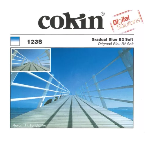 Cokin lágy átmenetes szűrő kék - Gradual Blue B2 Soft - A123S