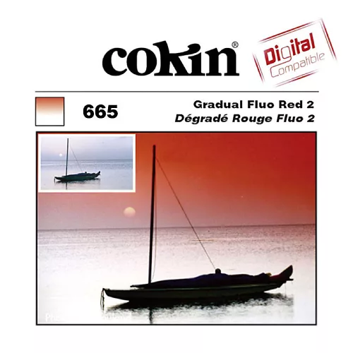 Cokin átmenetes fluoreszkáló szűrő piros - Gradual Fluo Red 2 - P665