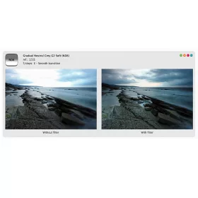   Cokin lágy átmenetes szürkeszűrő - Neutral Grey G2 soft (ND8) (0.9) - A121S