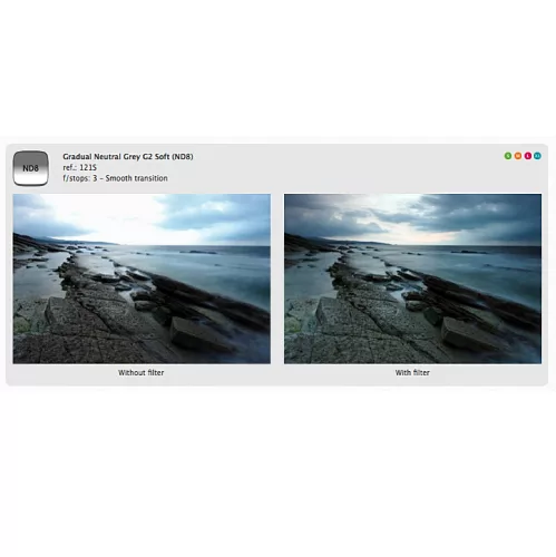 Cokin lágy átmenetes szürkeszűrő - Neutral Grey G2 soft (ND8) (0.9) - A121S