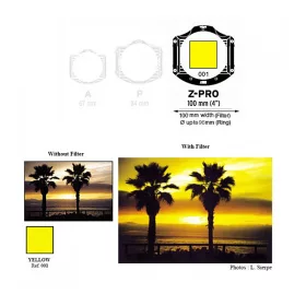 Cokin színszűrő sárga - Yellow - Z001