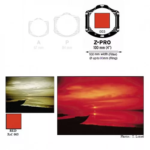 Cokin színszűrő piros - Red - Z003