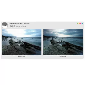   Cokin lágy átmenetes szürkeszűrő - Grad. Neutral Grey G2 Soft (ND8) (0.9) - Z121S