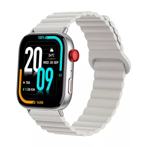 Colmi C8 Max Okosóra -Smartwatch with magnetic strap (Ezüst)