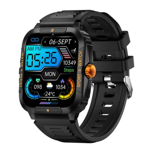 Colmi P76 Okosóra -Smartwatch ((Fekete) and orange)