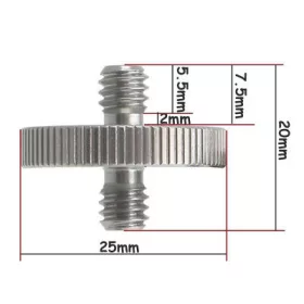   Caruba 1/4" apa–1/4" apa adapter rozsdamentes acél