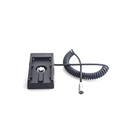   Caruba BMPCC 4K tápkábel F970 akkumulátor adapterrel (rugós kábel)