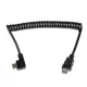Caruba HDMI spirálkábel (hajlított - 90°)