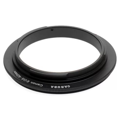 Caruba Canon EOS - 62mm makró objektív fordító adapter