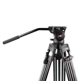   Caruba Videostar 180 Pro Videó Tripod Állvány + Video Fluid Fej - 180cm