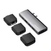 Caruba 9 az 1-ben multifunkcionális  USB-C hub (szürke)