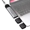 Caruba 9 az 1-ben multifunkcionális  USB-C hub (szürke)