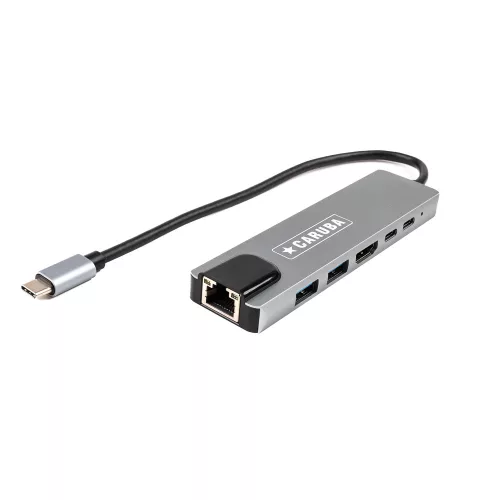 Caruba 6 az 1-ben USB-C hub + Ethernet csatlakozó