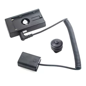   Caruba Sony NP FW50 Folyamatos Töltő akkumulátor + F970 akkumulátor tartó (rugós kábel)