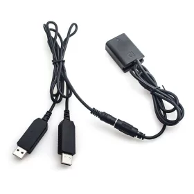   Caruba Sony NP FW50 Folyamatos Töltő akkumulátor + 5V 2A kettős USB kábel