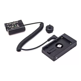   Caruba Nikon EN EL15 Folyamatos Töltő Akkumulátor + F970 akkumulátor hüvely (rugós kábel)