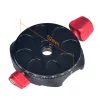 Caruba Panorama 3 Arca gyorskioldó panoráma fej + gyorscseretalp (piros)