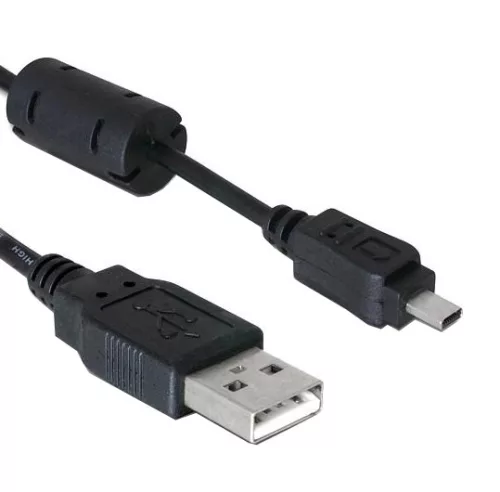 Caruba USB 2.0 kábel (A apa - Mini-B 8-tűs (UC-E6), Nikon kompatibilis, 1m)