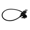 Caruba USB 2.0 kábel (A apa - Mini-B 90° derékszögű, 0,3m)