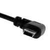 Caruba USB 2.0 kábel (A apa - Mini-B 90° derékszögű, 0,3m)