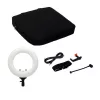 Caruba Vlogger 12" LED körlámpa szett + táska (fehér)