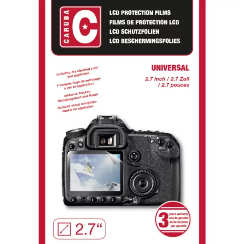 Caruba univerzális LCD védőfólia 2,7"