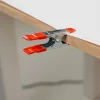 Caruba fém többfunkciós rugós csipesz 10cm piros