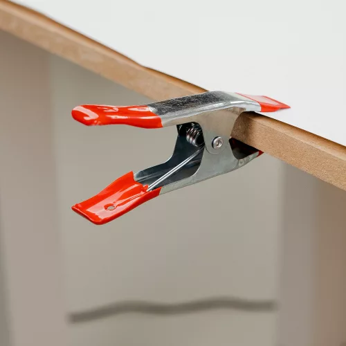 Caruba fém többfunkciós rugós csipesz 15cm piros