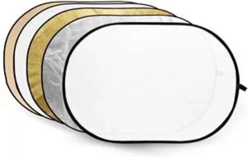 Caruba 5 az 1‑ben derítőlap 150×200cm (arany, ezüst, napsárga, fehér, áteresztő)