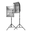 Caruba LED 50x70cm Softbox Szett E27 LED Izzóval all-in-1 világítás-szett