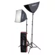 Caruba LED 50x50cm Softbox Szett E27 LED Izzóval all-in-1 világítás-szett