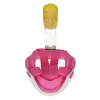 Caruba teljes arcos sznorkelmaszk Dual Air + akciókamera rögzítés (rózsaszín, L/XL) [Full Face Snorkel Mask Dual Air]