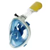 Caruba teljes arcos sznorkelmaszk Dual Air + akciókamera rögzítés (Kék, S/M) [Full Face Snorkel Mask Dual Air]