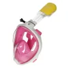 Caruba teljes arcos sznorkelmaszk Dual Air + akciókamera rögzítés (pink, S/M) [Full Face Snorkel Mask Dual Air]