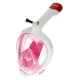 Caruba teljes arcos összecsukható sznorkelmaszk + akciókamera rögzítés (rózsaszín, L/XL) [Full Face Snorkel Mask Swift - Foldable]