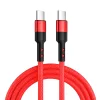 Caruba USB-C - USB-C 60W kábel 1m (piros)